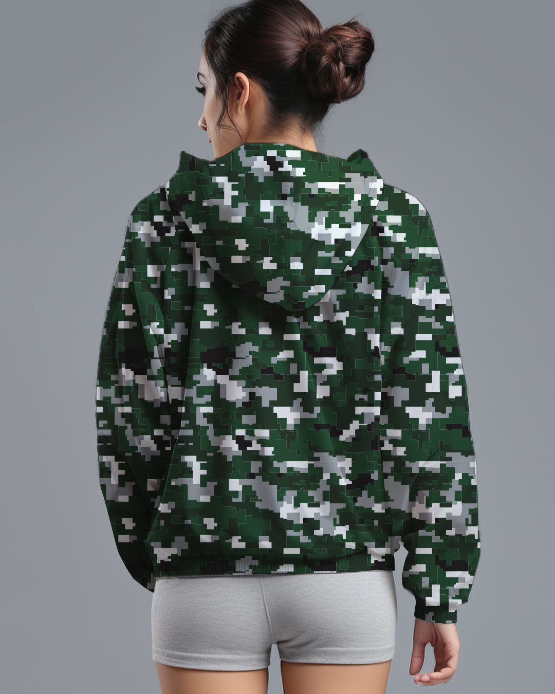 LSD73 Jaket Lari Olahraga Wanita Parasut motif 