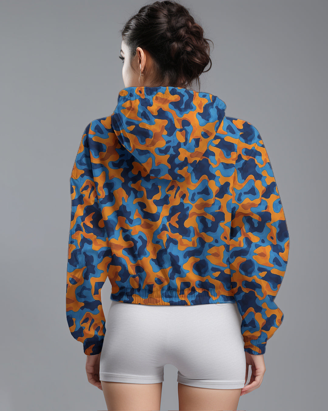 LSD76 Jaket Lari Olahraga Wanita Parasut motif 