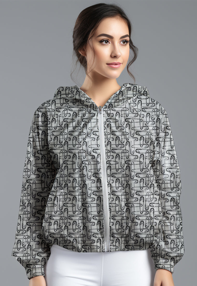 LSD79 Jaket Lari Olahraga Wanita Parasut motif 