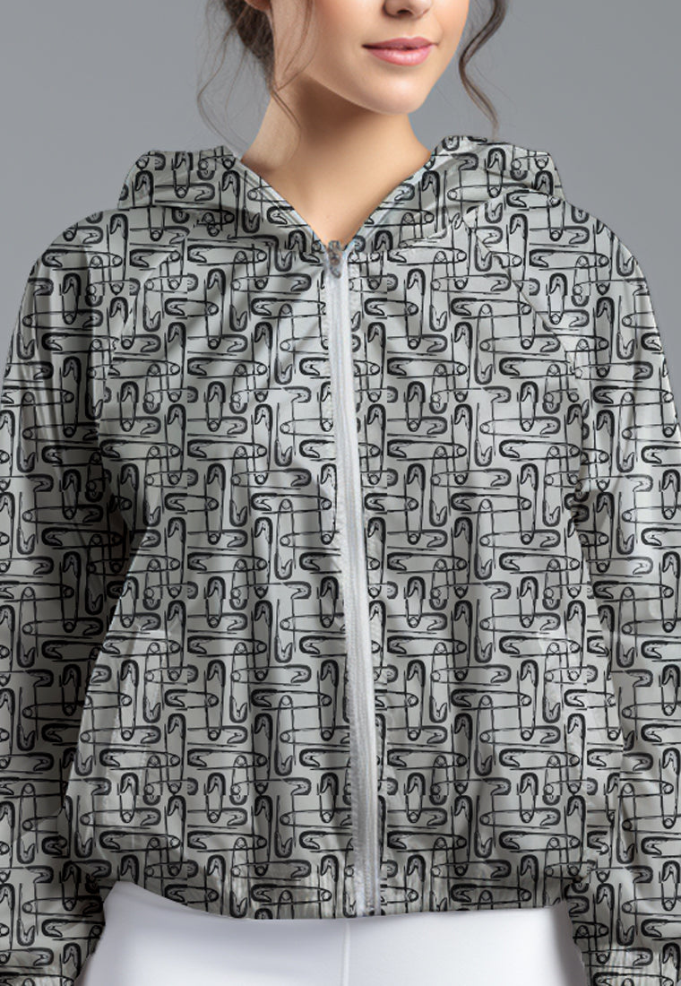 LSD79 Jaket Lari Olahraga Wanita Parasut motif 