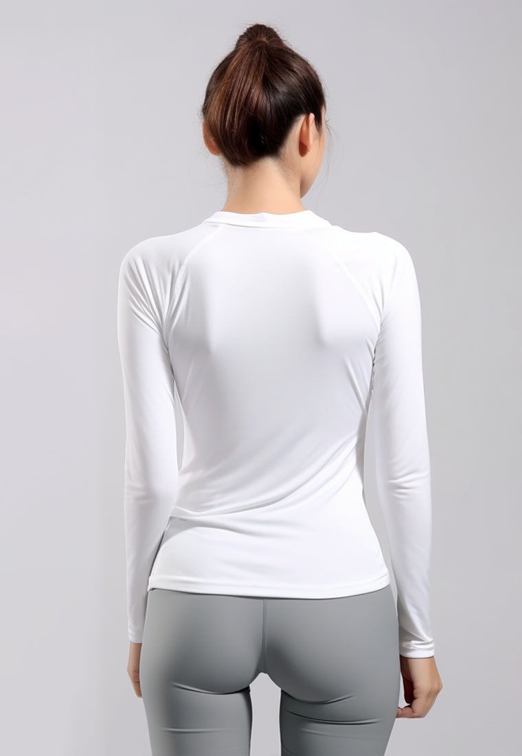 LSD83 Kaos Lengan Panjang Gym "lft hvy" putih