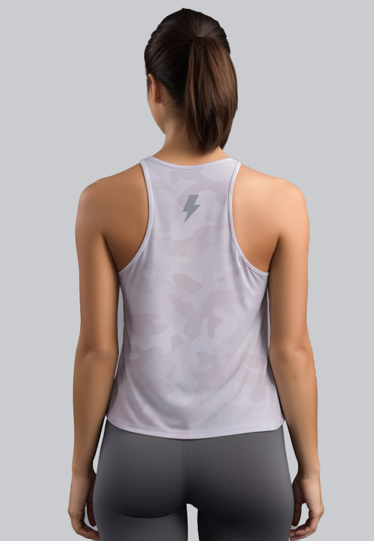 LSD92 Crop Tank Top Gym Olahraga Lari grey pink Td Bolt