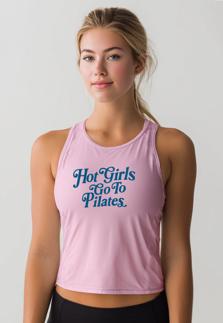 LSE30 Tank Top Olahraga Wanita Pilates "hot girls" pink UAT