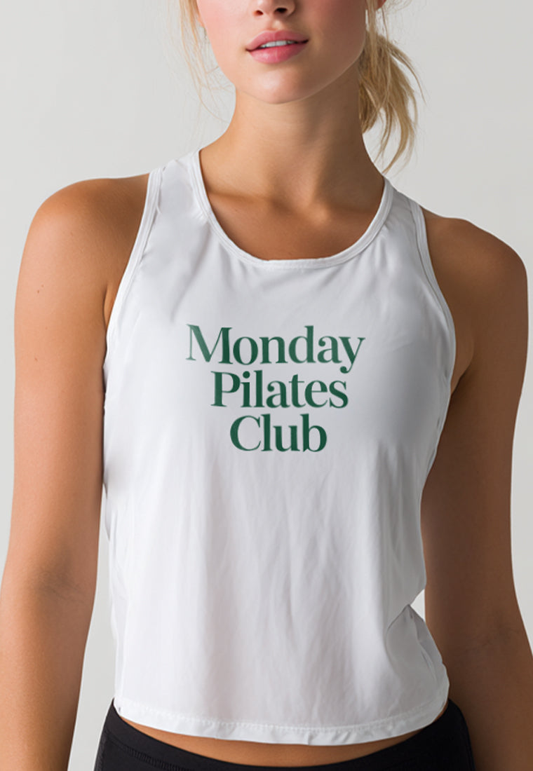 LSE33 Pilates Outfit Pink Tank Top 