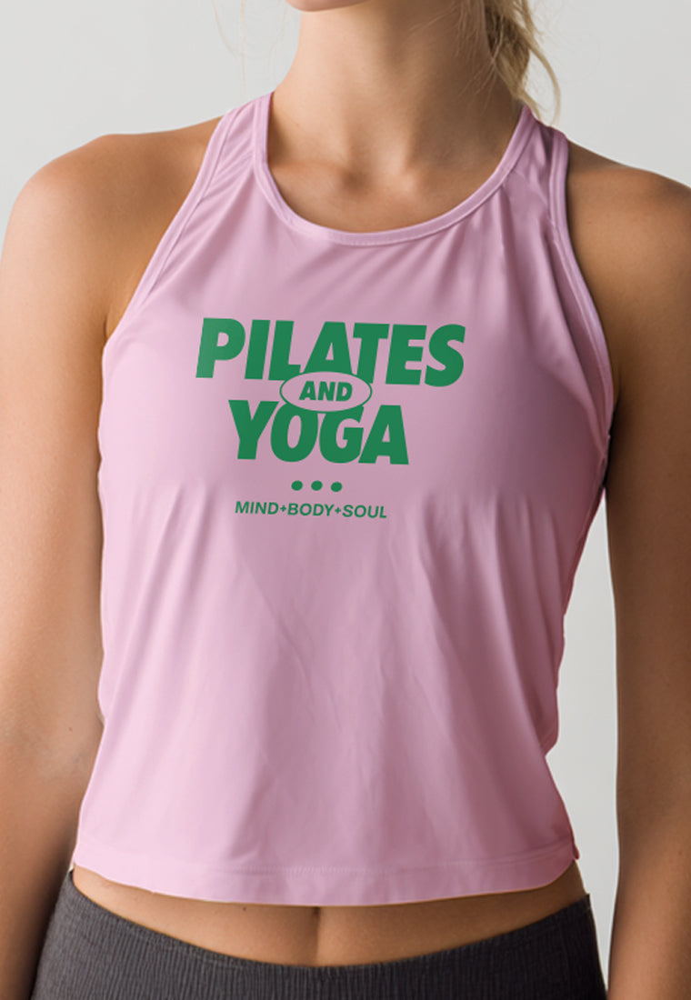LSE37 Tanktop Olahraga Pilates and Yoga pink UAT
