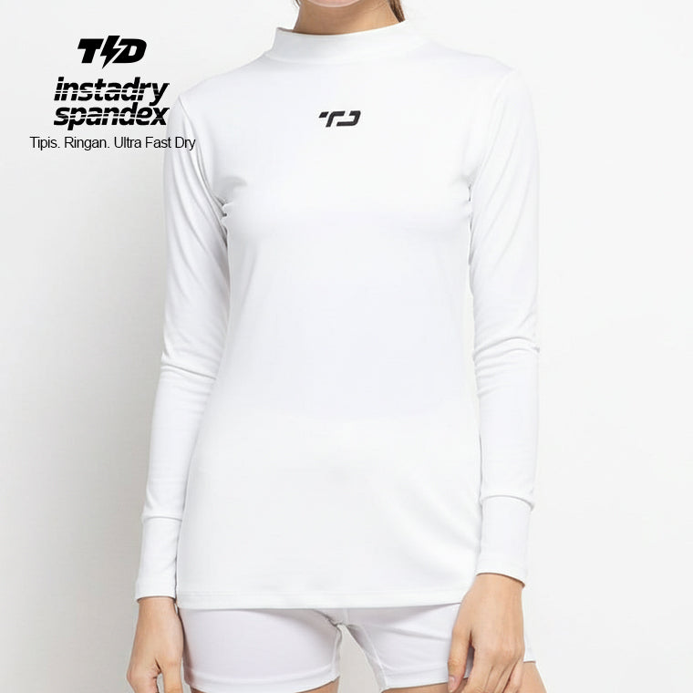 LSE56 manset baselayer inner olahraga tdactive logo tengah putih