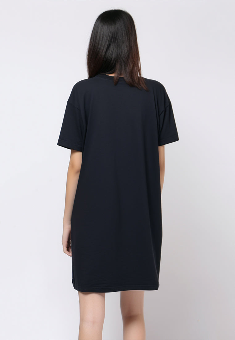 LTB99 LD lds thirdday&co blk long dress ladies Hitam