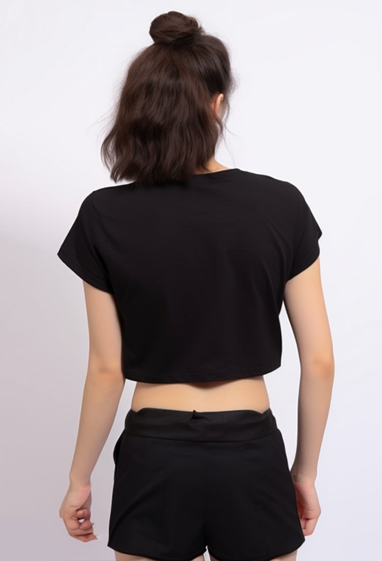 Third Day LTD13 RCP crop top katakana black