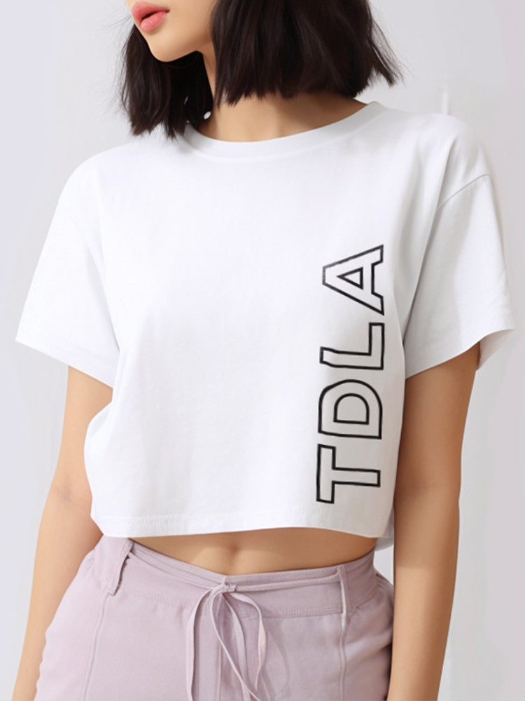 Third Day LTD94 RCP Crop Top Loose tdla Outline Ver Putih