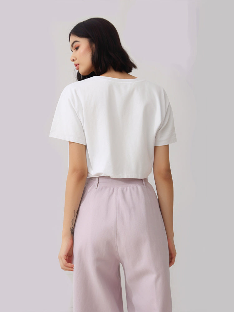 Third Day LTD94 RCP Crop Top Loose tdla Outline Ver Putih