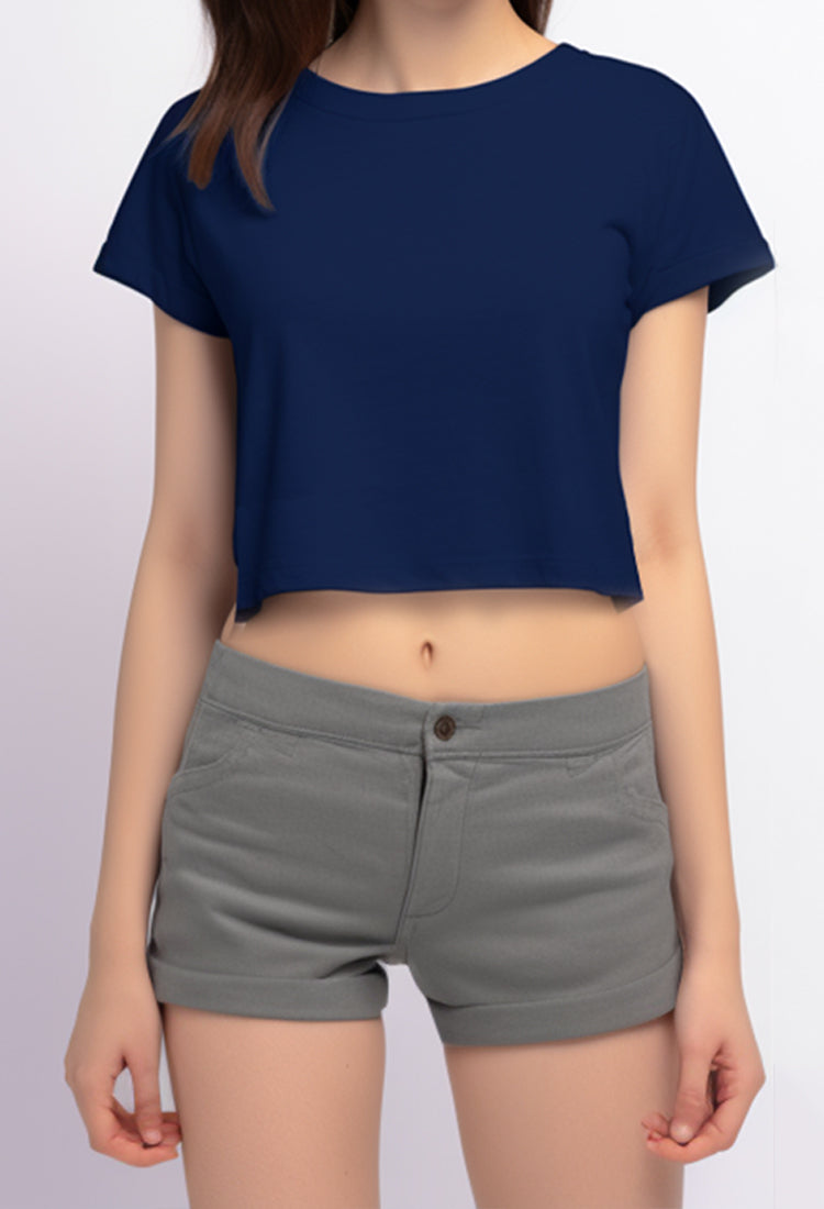 TDLA LTF29 crop oversize RCP polos navy