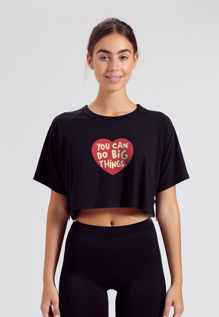 LTF49 crop top tee oversize loose OLC 