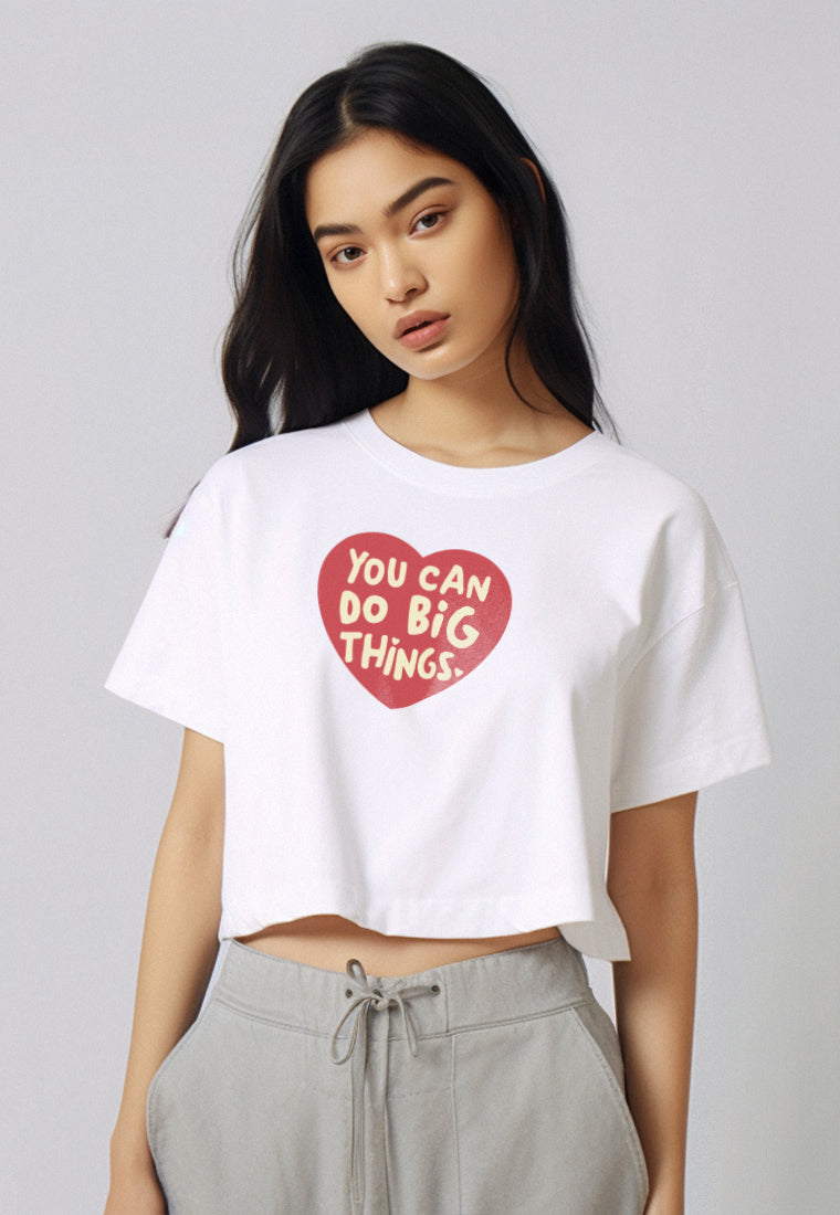 LTF50 crop top tee oversize loose OLC 