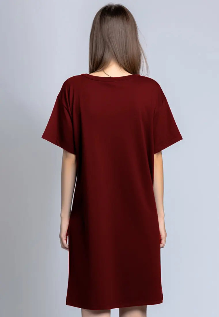 LTG62 kaos natal wanita ld dress instacool 
