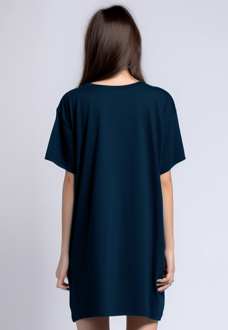 LTG87 Dress t shirt "be you do you for you" LD navy