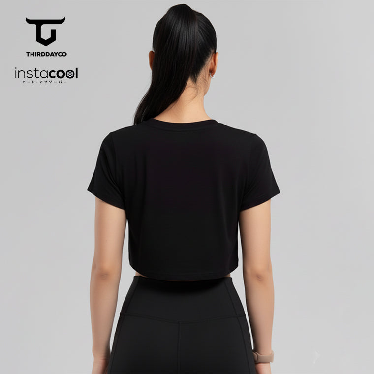 LTH19 Crop Top Gym RCP Wanita Instacool 