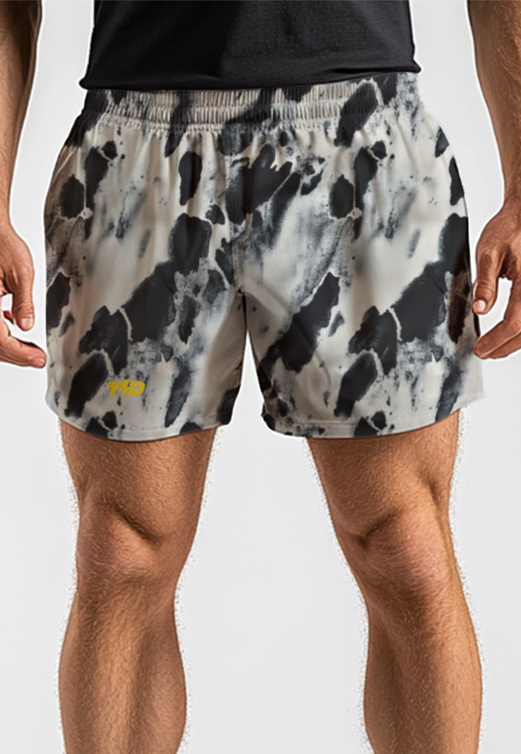 MB110 Celana pendek Td Bolt stretch olahraga motif "coarse marble grey" AirStretch