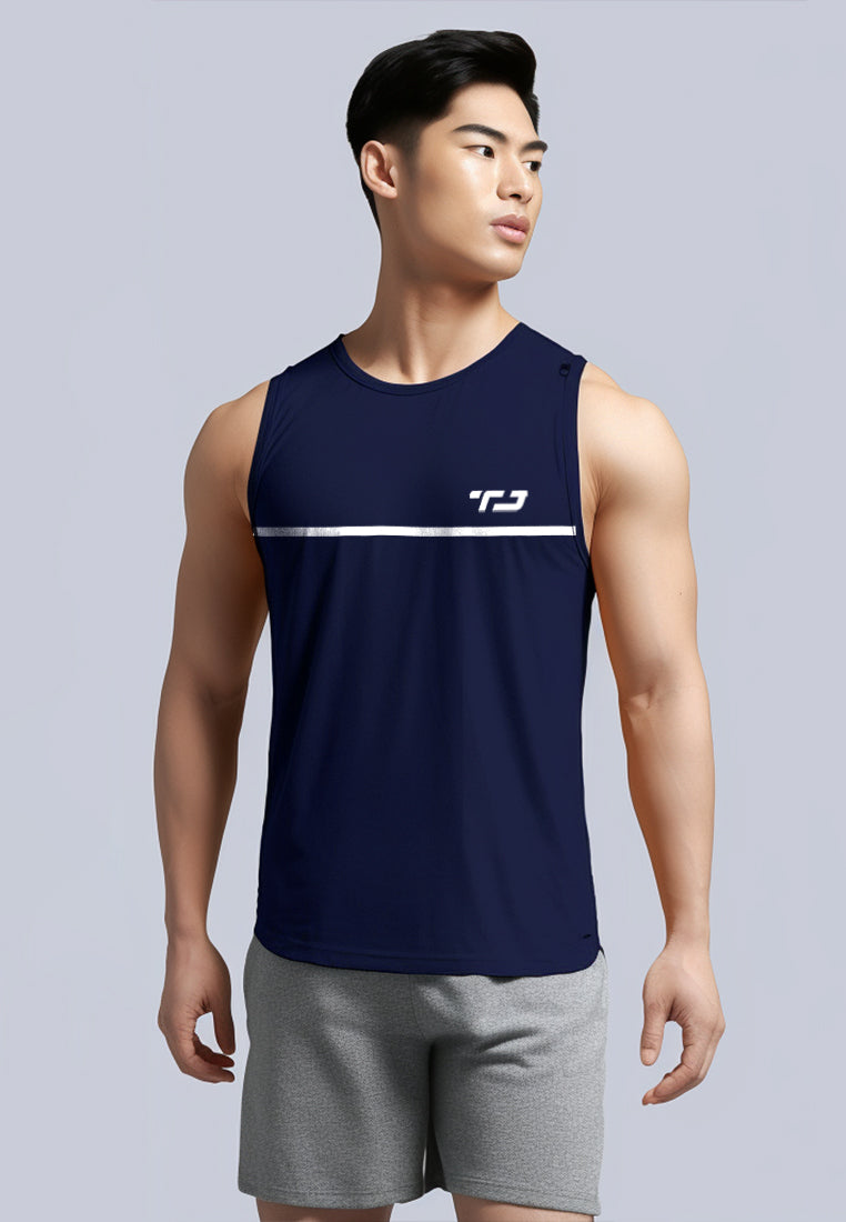 Td Active MS152 Dakir Slanted-Td Sv Running Tanktop Jersey Navy