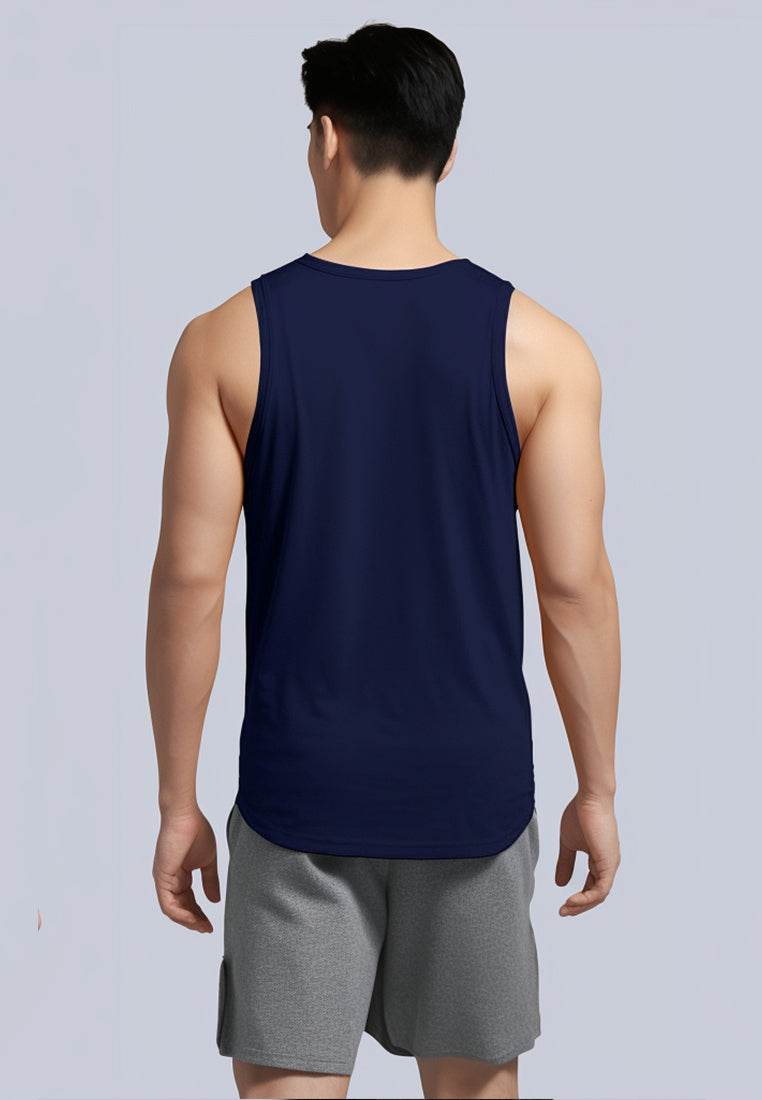 Td Active MS152 Dakir Slanted-Td Sv Running Tanktop Jersey Navy