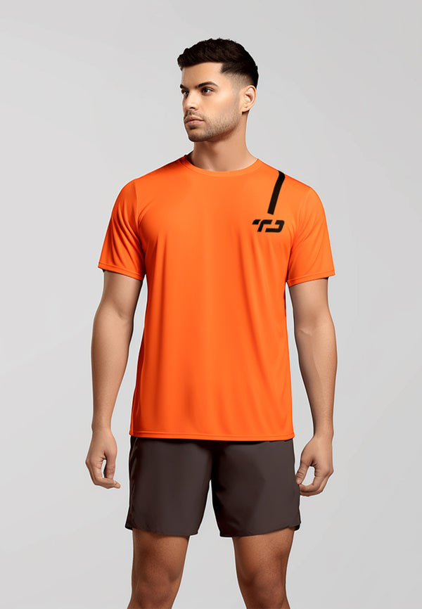 Td Active MS162 Slash Td Dakir Back Zigzag Running Jersey Orange