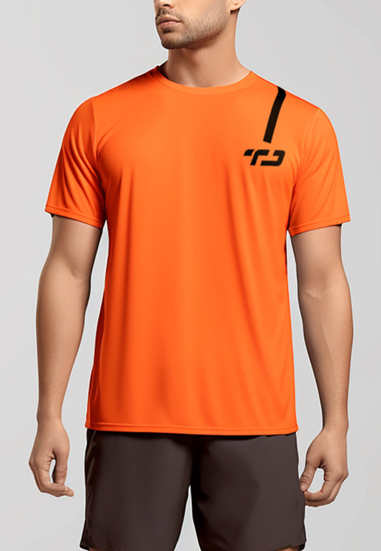 Td Active MS162 Slash Td Dakir Back Zigzag Running Jersey Orange
