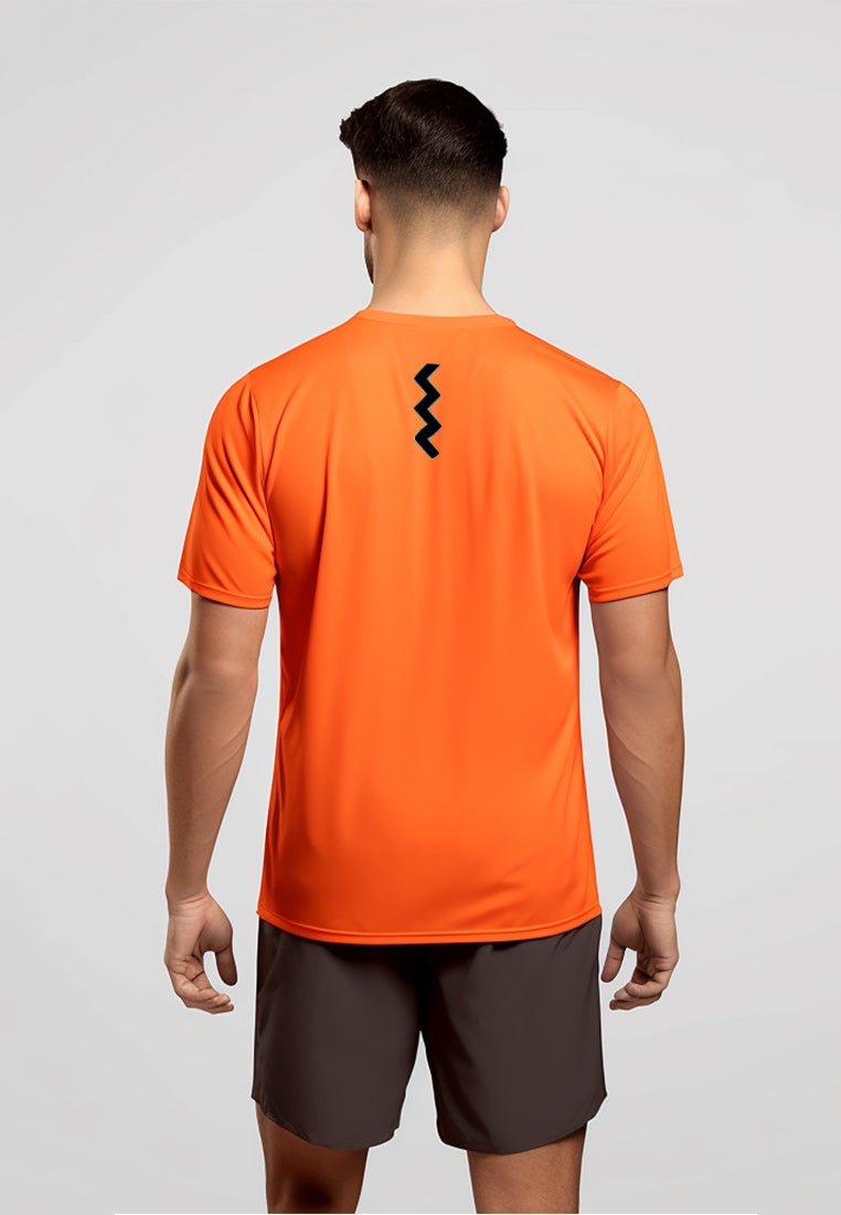 Td Active MS162 Slash Td Dakir Back Zigzag Running Jersey Orange