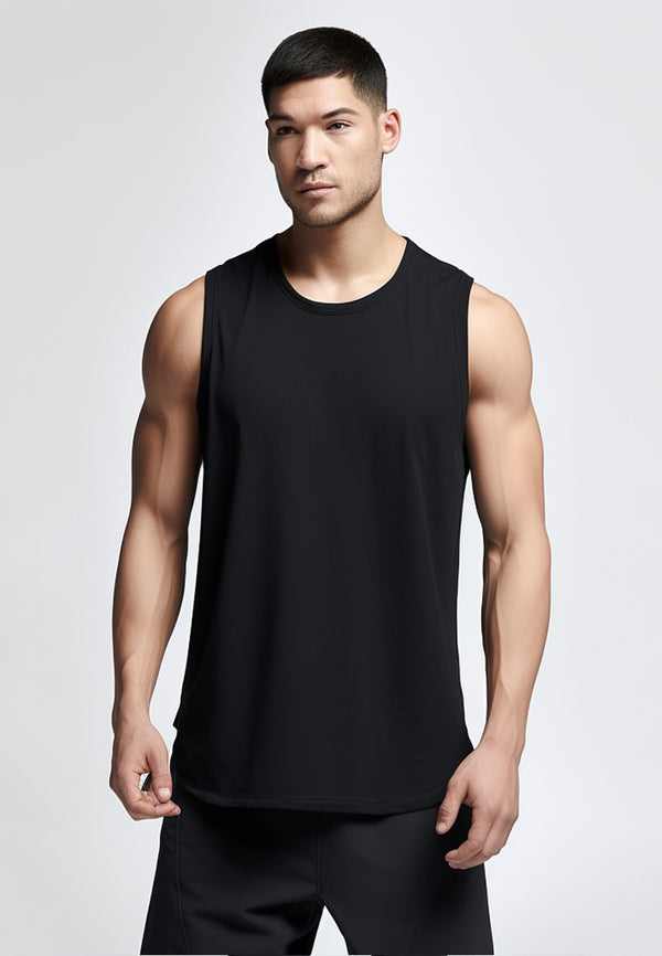 Td Active MS173 Sleeveless Kutung Running Jersey Polos Hitam