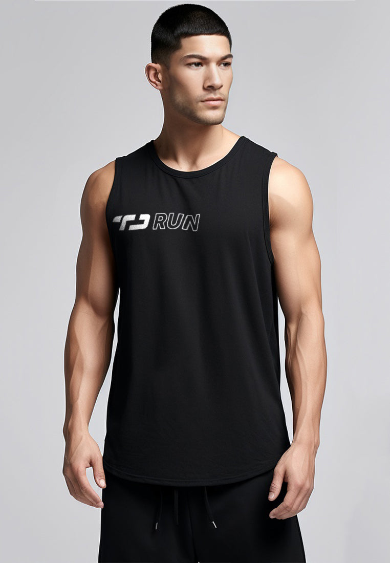 Td Active MS174 sleeveless kutung running jersey TD Run Danan hitam