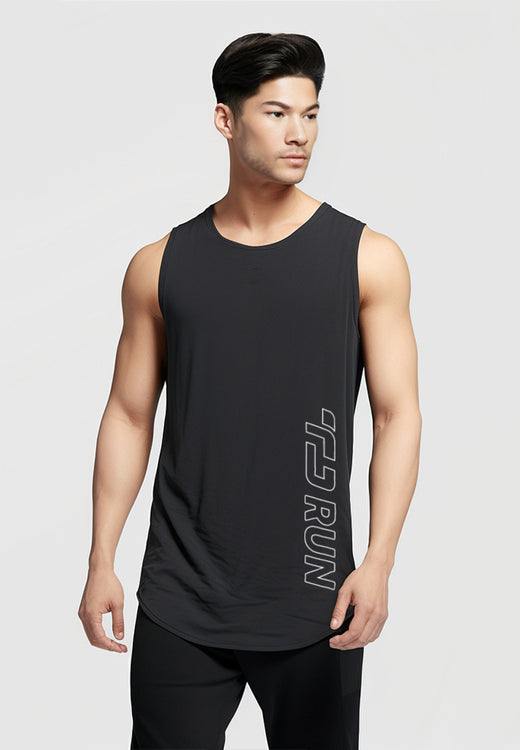 Td Active MS176 sleeveless kutung running jersey TD Run Outline hitam