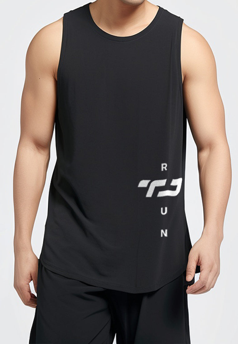 Td Active MS178 sleeveless kutung running jersey TD Run Belly hitam