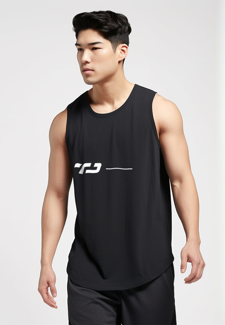 Td Active MS179 sleeveless kutung running jersey TD 1line hitam