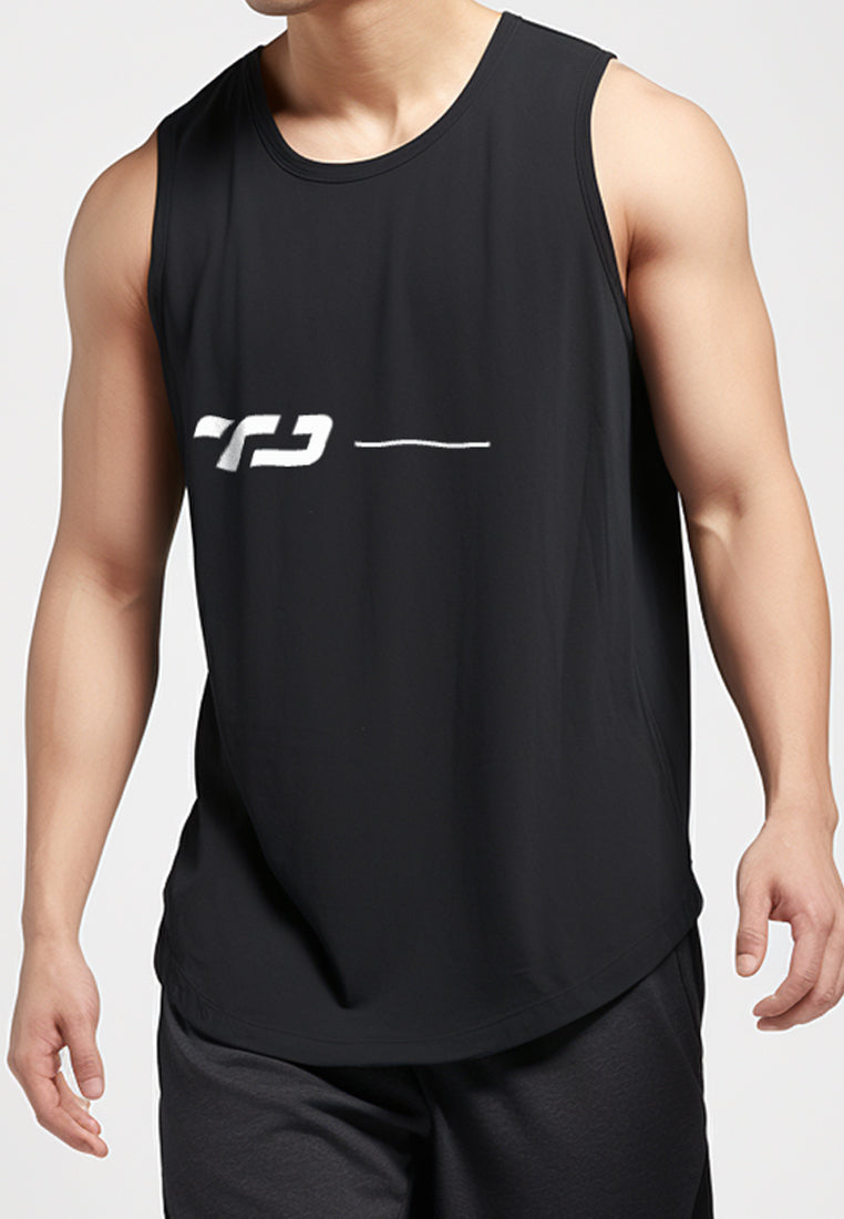 Td Active MS179 sleeveless kutung running jersey TD 1line hitam