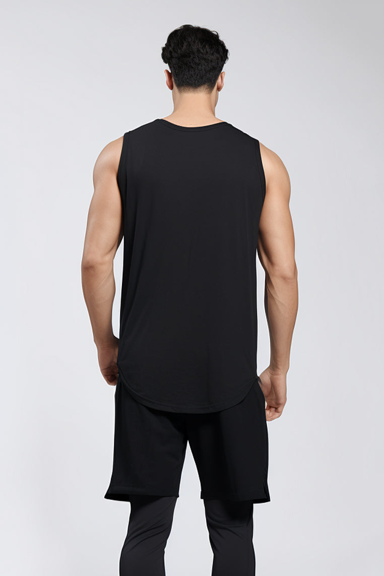 TD Active MS182 kaos gym tank top kutang singlet lift eat sleep repeat hitam