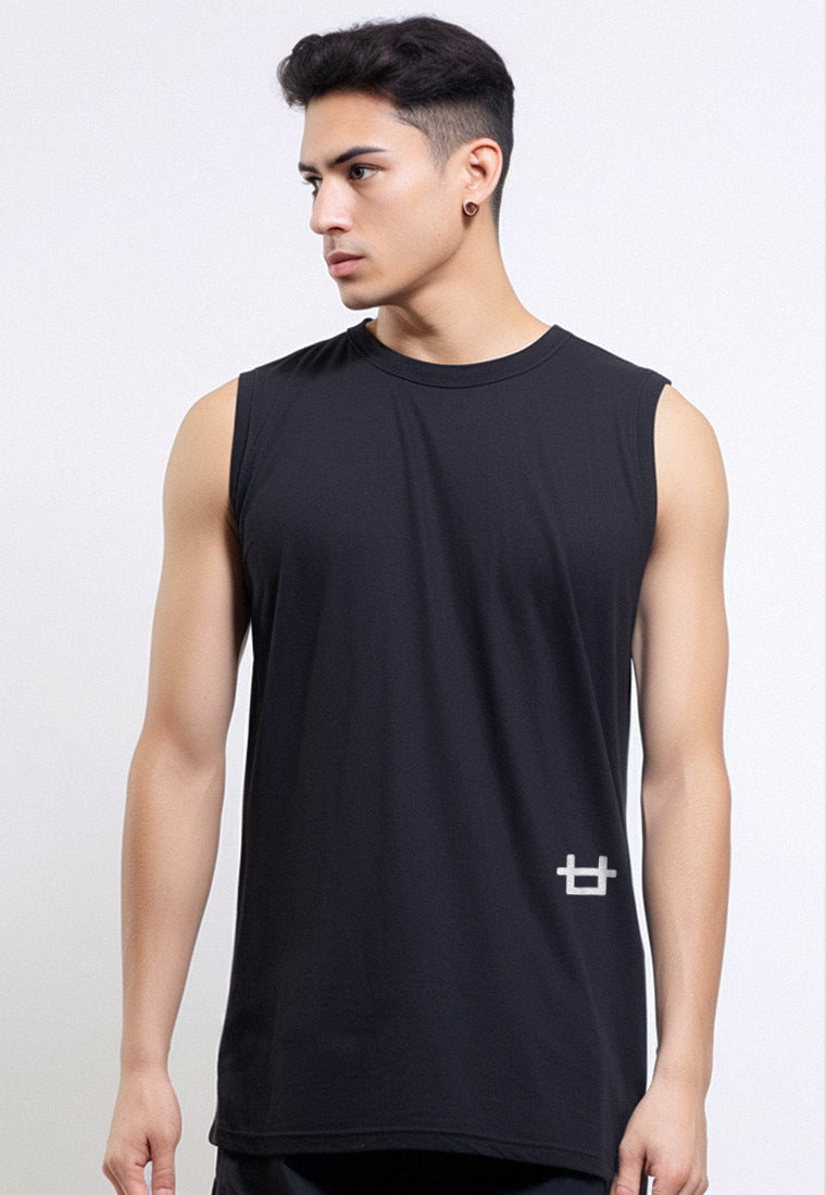 MTT15 Kaos Kutung Pria Casual SVN "Icon Logo Liver" hitam