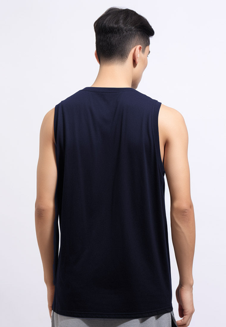 MTT16 Kaos Kutung Pria Casual SVN "Icon Logo Liver" navy