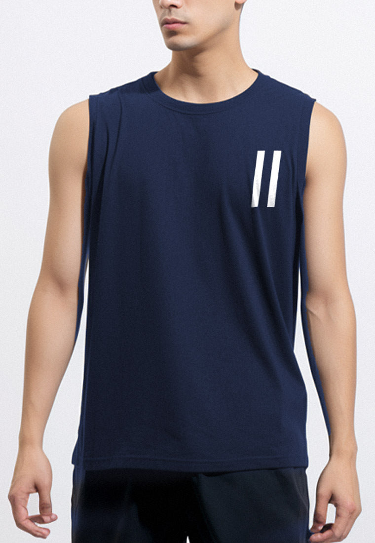 MTT18 Kaos Kutung Pria Casual SVN "slash slash" navy