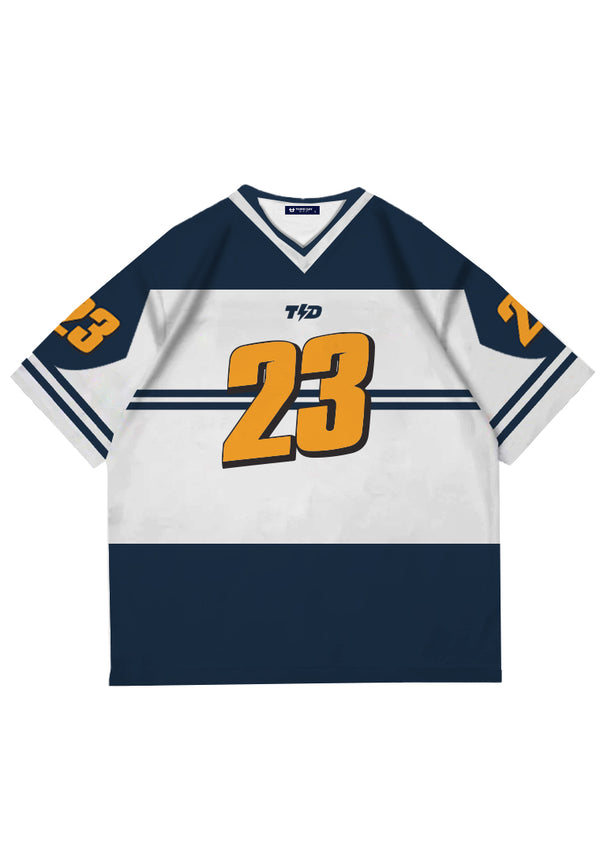 MSA59 Jersey Premium Oversize 260gsm TdBolt  Vintage Streetwear bahan Heavy Jersey  "23 best blue white"