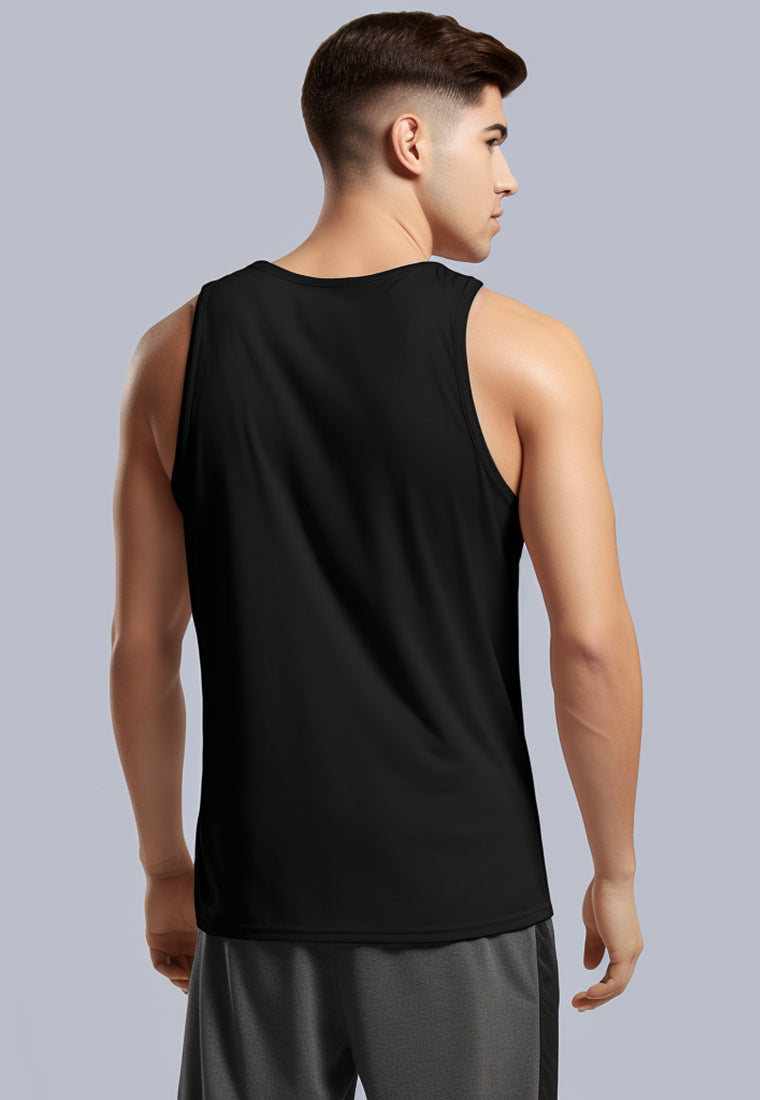 MSA78 kaos lari pria kutung tank top nanoamid stretch 