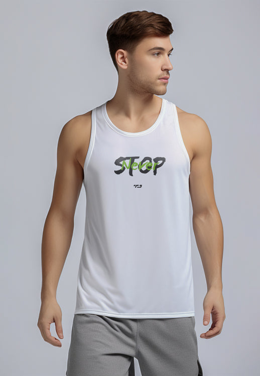 MSA79 kaos lari pria kutung tank top nanoamid stretch 
