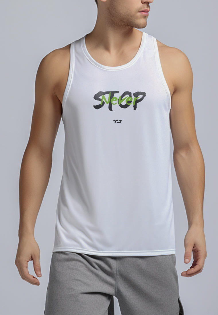 MSA79 kaos lari pria kutung tank top nanoamid stretch 