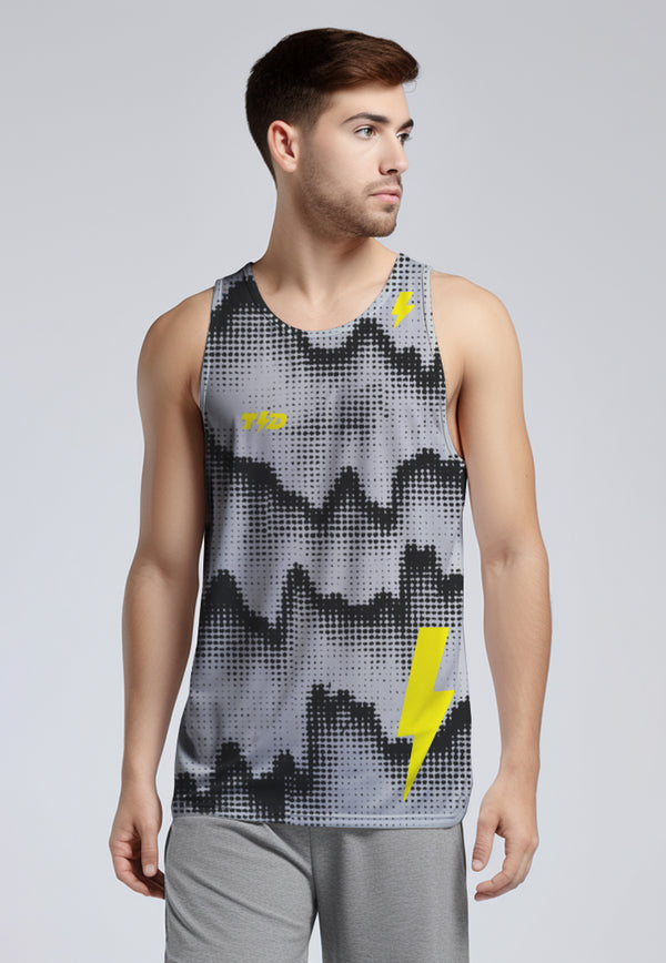 MSA82 Kaos Kutung Sleeveless Lari Running Pria "silver waterfall" abu silver