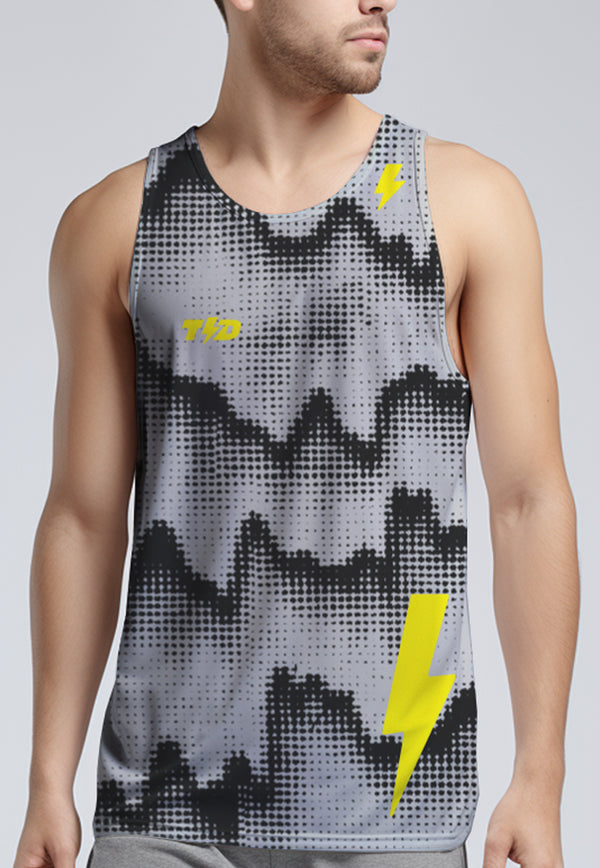MSA82 Kaos Kutung Sleeveless Lari Running Pria "silver waterfall" abu silver