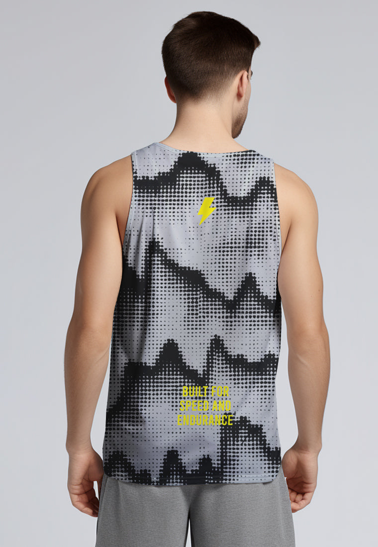 MSA82 Kaos Kutung Sleeveless Lari Running Pria "silver waterfall" abu silver