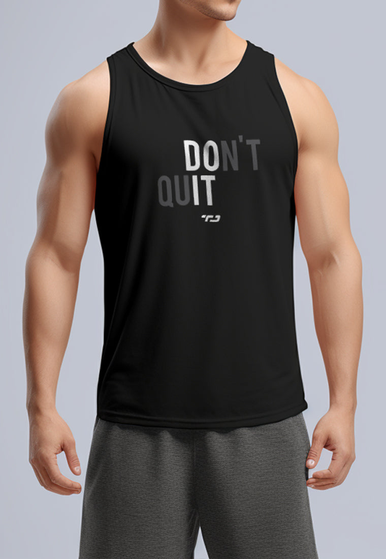 MSA86 Kaos Singlet Kutung Olahraga "do it dont quit" hitam