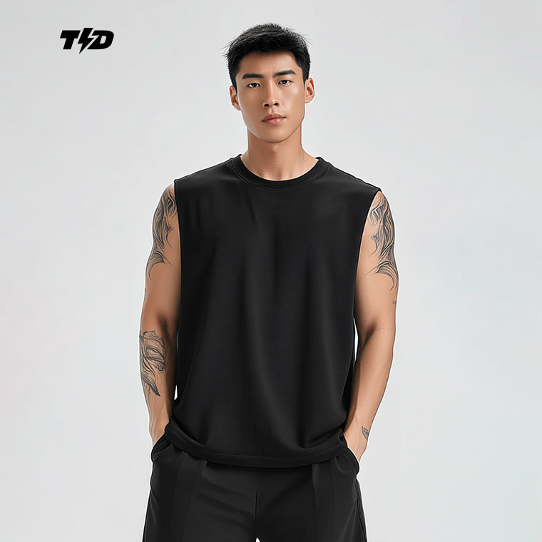 MSB01 Kaos Lari Kalcer Kutung Cloud Cotton 24s polos hitam