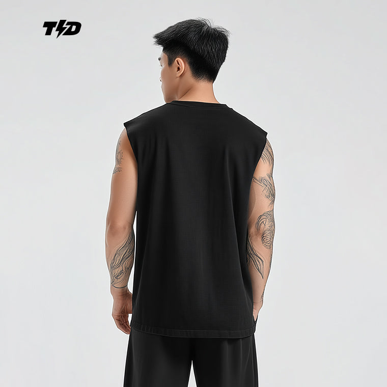 MSB01 Kaos Lari Kalcer Kutung Cloud Cotton 24s polos hitam