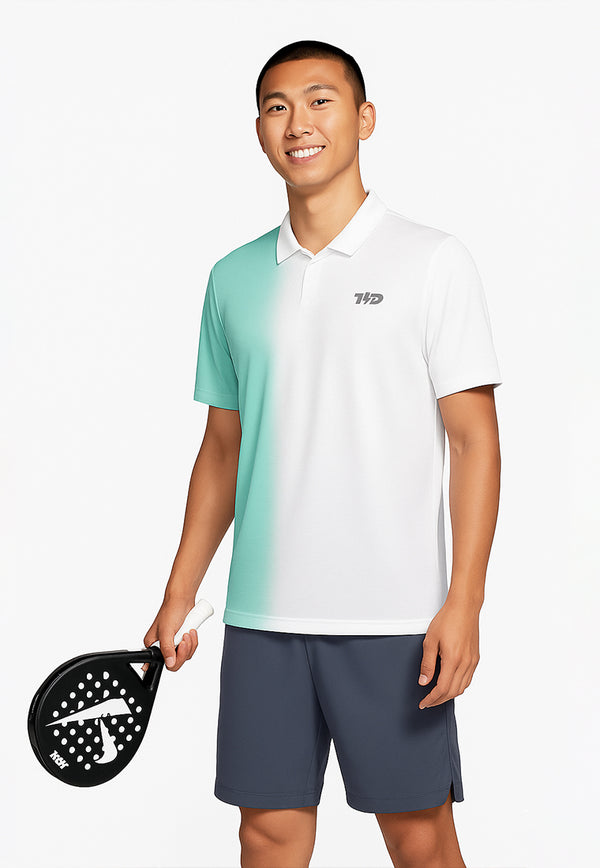 MSB07 Jersey Padel Pria Berkerah "aqua gradation" PoreTech