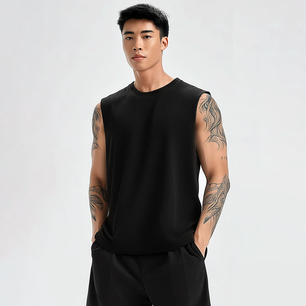 MSB12 Kaos Running Pria Kalcer Combed 24s "easy run every day" hitam