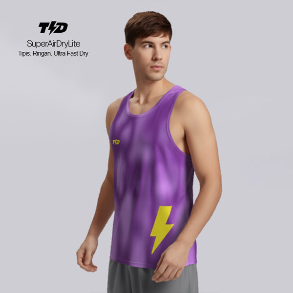 TdActive Kaos Lari Singlet alienwave ungu - superairdrylite MSB13