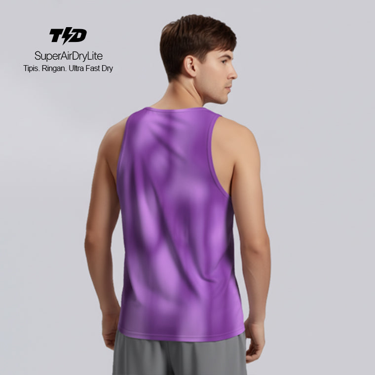 TdActive Kaos Lari Singlet alienwave ungu - superairdrylite MSB13